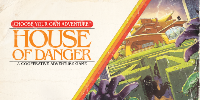 Z-Man Games's new "House of Danger" game is based on a classic Choose Your Own Adventure novel